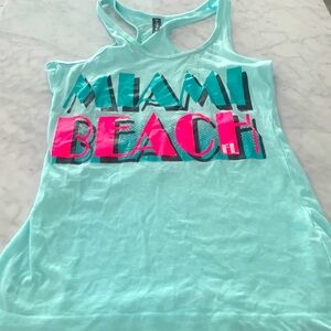 MIAMI BEACH racer back tank top